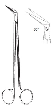 [00014961] 09480-60: Potts-Smith Vascular scissors, 19 cm long, 60° angle, laterally angled