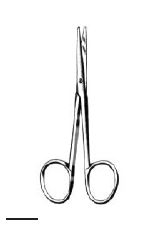 [00015029] 09202-10: Lexer-Baby Dissecting and strabismus scissors, 10 cm long, straight