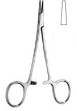 [00015037] 25128-13 : Needle holder, smooth jaws, 13.5 cm long