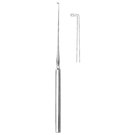 [00015410] 45193-02: Lucae Ear hook, 14 cm, fig. 2, medium, 3 mm