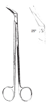 [00015474] 09480-25: Potts-Smith Vascular scissors, 19 cm long, 25° angled, laterally angled