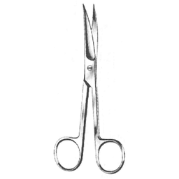 [00015571] 09121-11 : Operating scissors, sharp/sharp, curved, 11.5 cm long
