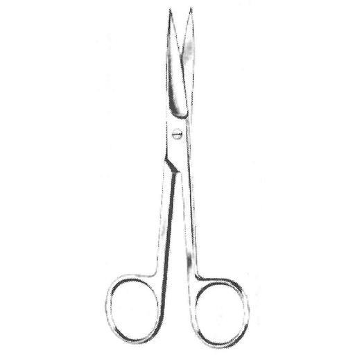 [00015621] 09120-15: Operating scissors, sharp/sharp, straight, 15.5 cm long