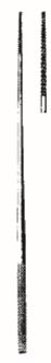 [00015677] 21270-14: Frohn Cotton applicator, 1 mm diameter, spiral threads, 14 cm long