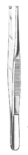 [00015767] 11120-18: Dressing forceps, 1 x 2 teeth, standard, 18 cm long