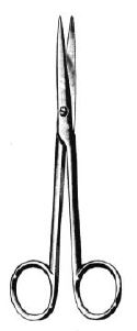 [00018298] 09190-16 : Lexer Operating and dissecting scissors, straight, 16 cm long, delicate pattern