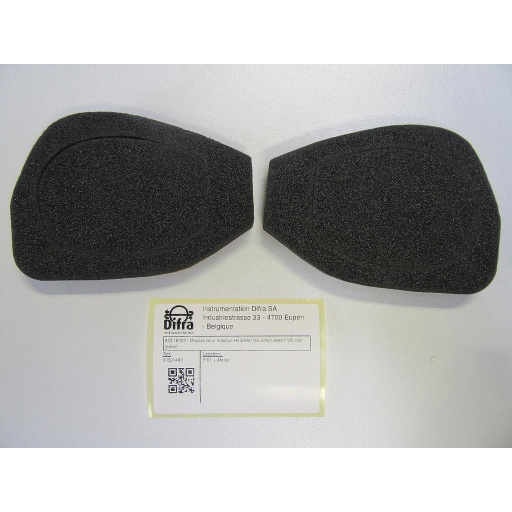 [00021490] ADI 18009: Foam for Headstar V1 mask, black (pair)
