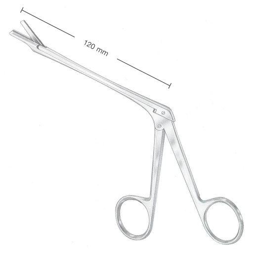 [00022387] 47240-19: Struycken Turbinate punch forceps, length of shaft 12 cm, narrow bite