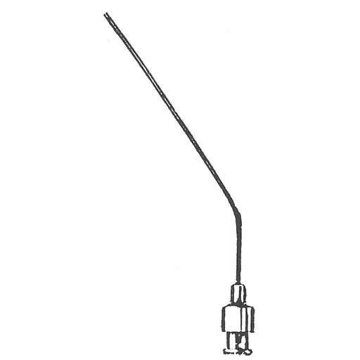 [00003528] 628030-31: Suction tube, angled, 3.0 mm diameter, 80 mm long