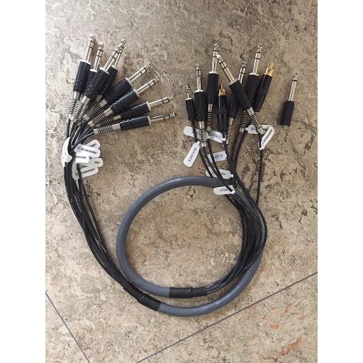 [00022674] MRSO1000009 : Audiometric booth cables, 1.2 m (set of main cable + insert cable)