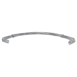 [00030246] 725099-01 : Anses pour serre-nœud, 0.50 mm de diamètre, en fil d'acier, pré-coupées et bottelées par 100 pièces