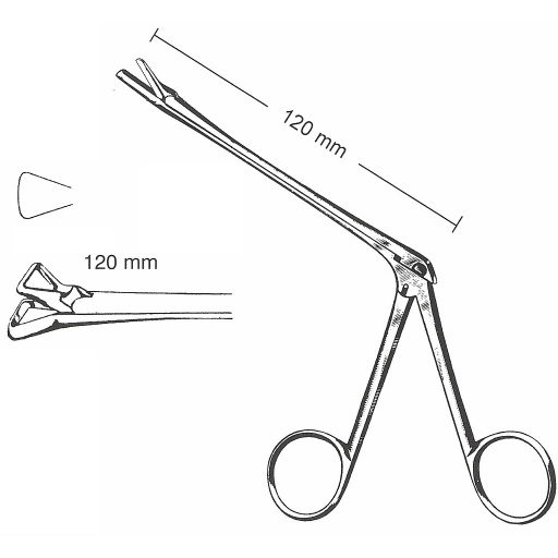 [00030531] 47239-01 : Schmeden Pince nasale coupante, fig. 1 , 8 mm, longueur de tige 120 mm