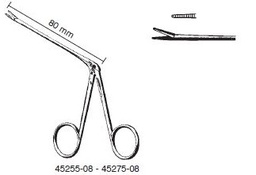 [00021676] 45255-08: Hartmann-Wullstein Ear forceps, serrated, total length 8.5 cm