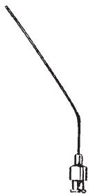 [00031039] 41305-05: Suction tube, angled, 0.5 mm diameter, 80 mm long