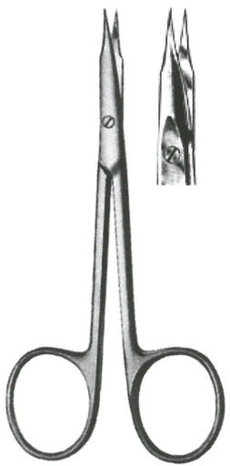[00031440] 09360-11: Stevens Tenotomy scissors, sharp points, straight, 11 cm long