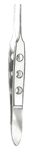 [00031449] 43940-05: Bischop-Harman Iris forceps, straight, 8.5 cm long, 0.5 mm