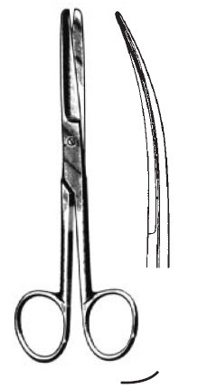 [00031463] 09131-14 : Deaver Operating scissors, curved, blunt/blunt, 14 cm long