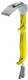 [00031479] 19980-02 : Tebbets Retractor, 100 x 25 mm, with cold light and aspiration