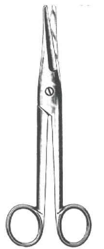 [00031907] 09180-17: Mayo-Noble Operating and dissecting scissors, straight, 17 cm long
