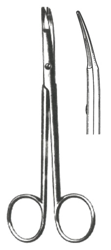 [00031933] 09310-12 : Kilner Scissors, curved, 12 cm long