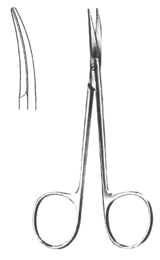 [00031947] 09358-11 : Cottle Iridectomy scissors, blunt tips, curved, 11.5 cm long