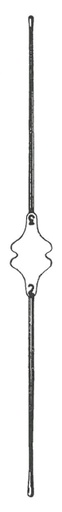 [00032328] 43614-78 : Bowman Lacrimal probe both ends ball-tipped, nickel silver, fig. 7/8, diameter 1.8/1.9 mm