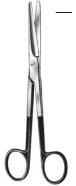 [00032371] 09962-14 : Mayo Supercut Scissors, straight, 14 cm long, serrated blades