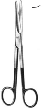 [00032375] 09963-17 : Mayo Supercut Scissors, curved, 17 cm long, serrated blades
