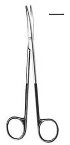 [00032387] 09970-14: Metzenbaum Supercut Scissors, straight, 14 cm long, serrated blades