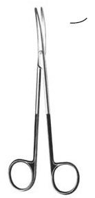 [00032392] 09971-18 : Metzenbaum Supercut Scissors, curved, 14 cm long, serrated blades
