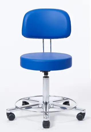 [00032941] 30283-10: Work chair, with high backrest and footrest ring, 54–73 cm