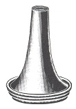 [00000955] 620112-01 : Hartmann Ear speculum, glossy, Fig. 2, 6.5 mm diameter, round, for adults